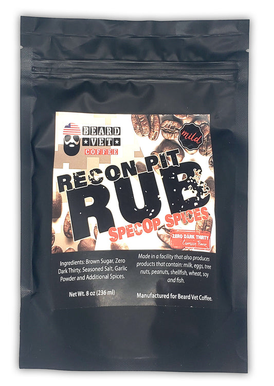 Beard Vet Coffee Rub: Recon Pit Rub with Espresso Flavor